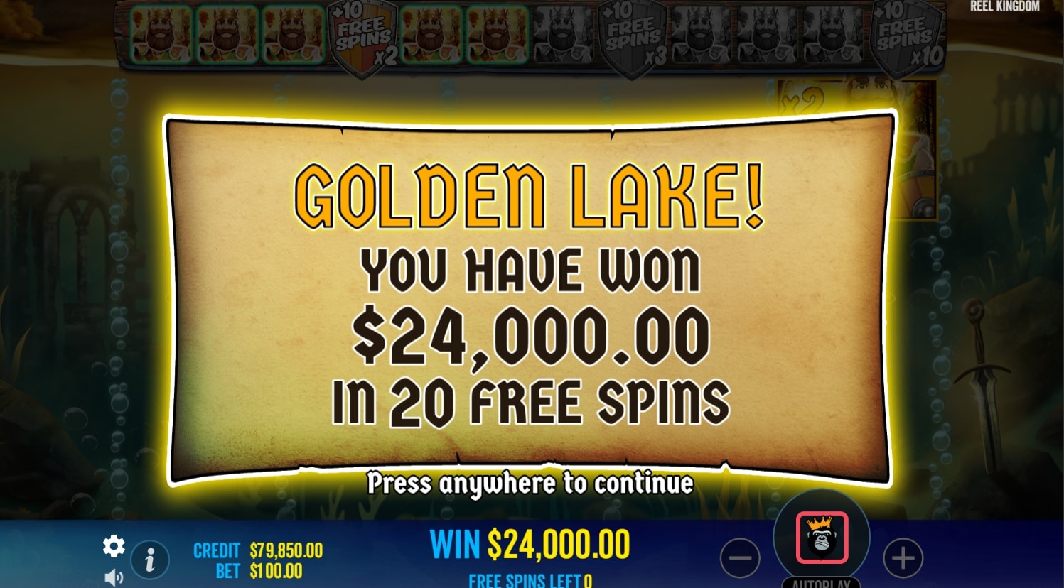 Special features and bonuses in Big Bass Secrets of the Golden Lake slot game.